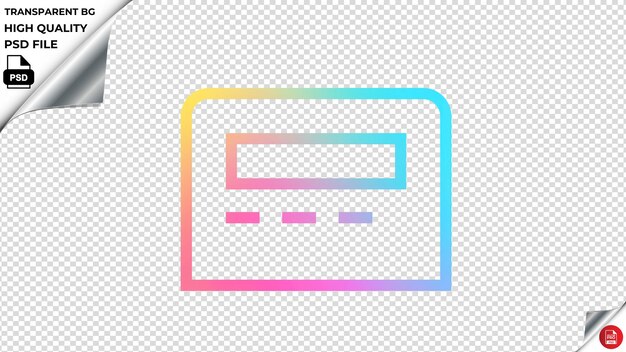 PSD fitspager vektor-symbol regenbogen farbenfrohe psd durchsichtig