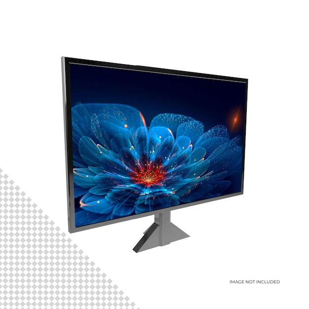 Flachbildschirm-TV-Monitor Mockup