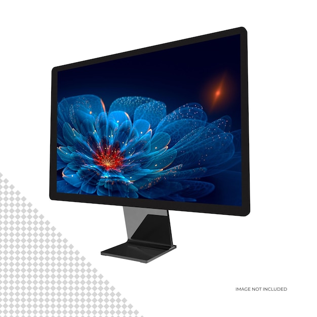 Flachbildschirm-TV-Monitor Mockup