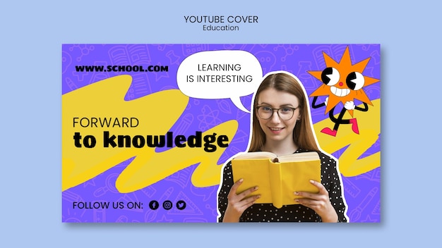 Flaches Design Bildung Template-Design