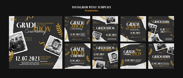 Flaches Design Graduierung Template-Design