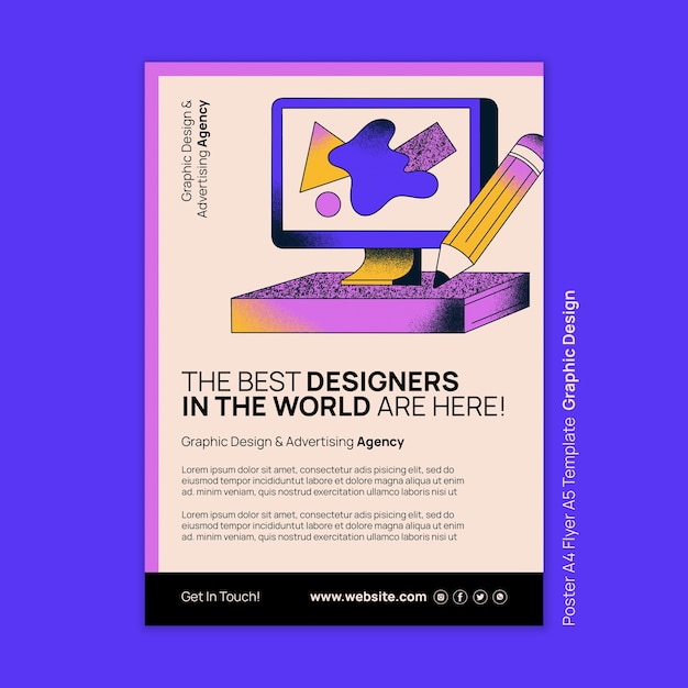 Flaches Design-Grafikdesign-Vorlage