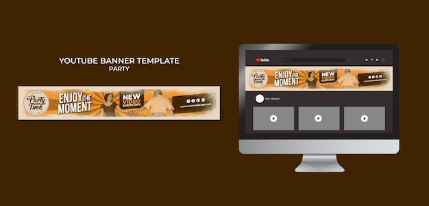 Flaches Design-Party-Template-Design