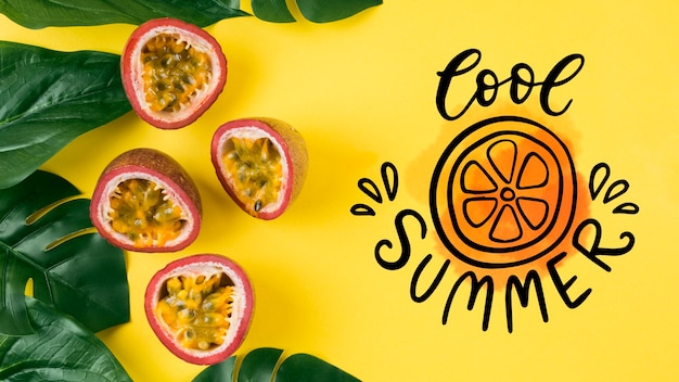 Flaches Lage copyspace Modell für Sommerkonzepte