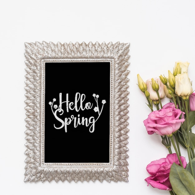 Flaches lay-spring-modell mit schiefer