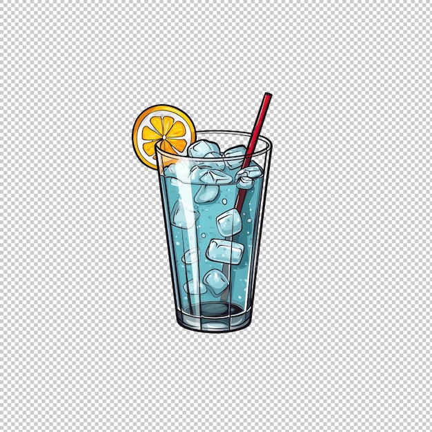 PSD flaches logo soda wasser isoliert hintergrund isola