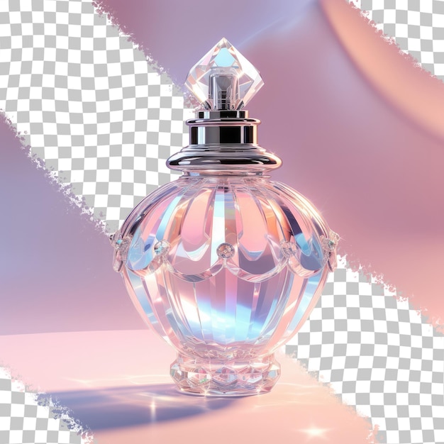 Flacon De Parfum 3d Sur Fond Transparent