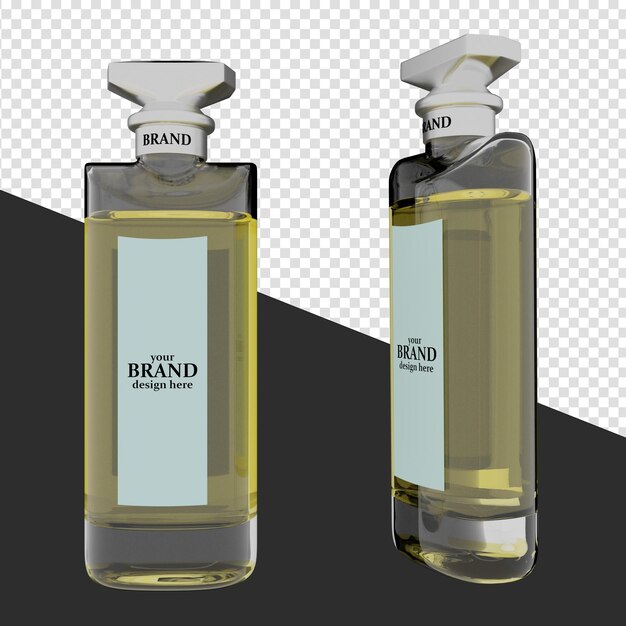 PSD flacon de parfum rendu 3d