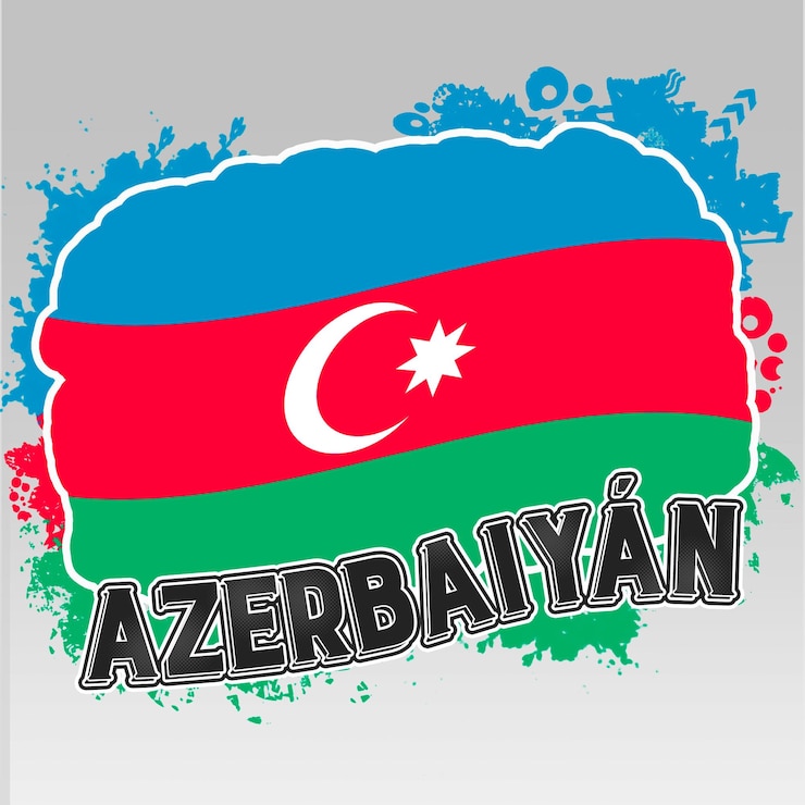 PSD flagge aserbaidschans