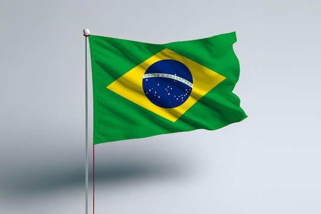 Flagge des bekanntesten Landes Brasilien