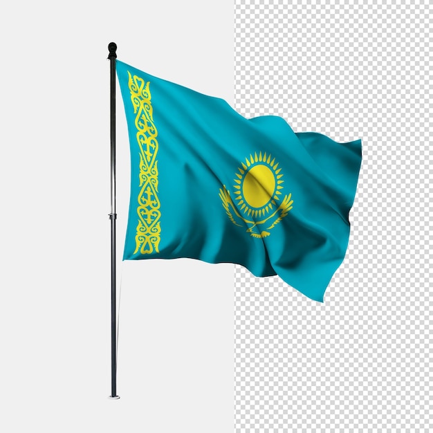 PSD flagge von kasachstan