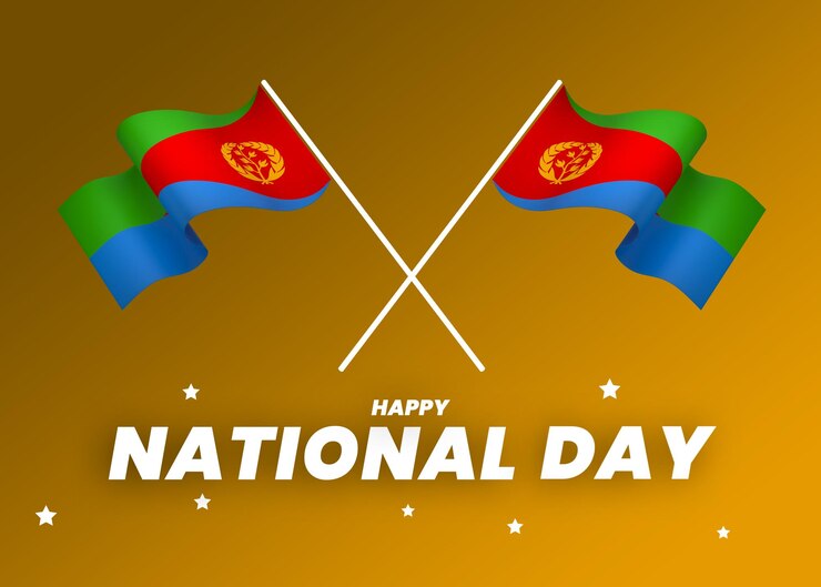 PSD flaggenelement von eritrea design nationaler unabhängigkeitstag banner band psd