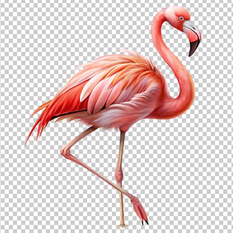 PSD flamenco sobre un fondo transparente