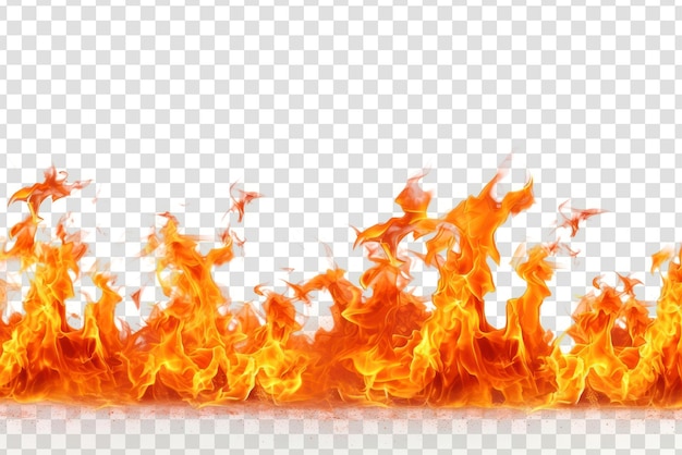 Flammen-Unterkante Lagerfeuer transparenter Hintergrund