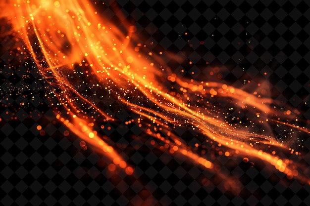 des flammes de feu sur un fond noir