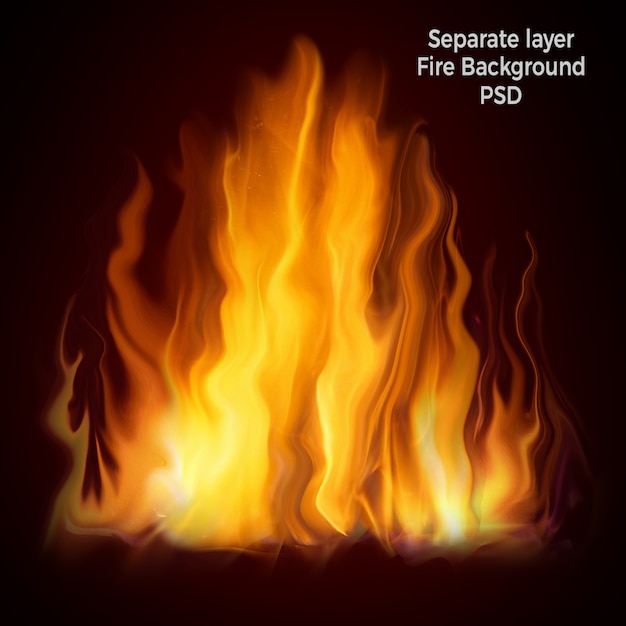 PSD flammes de feu