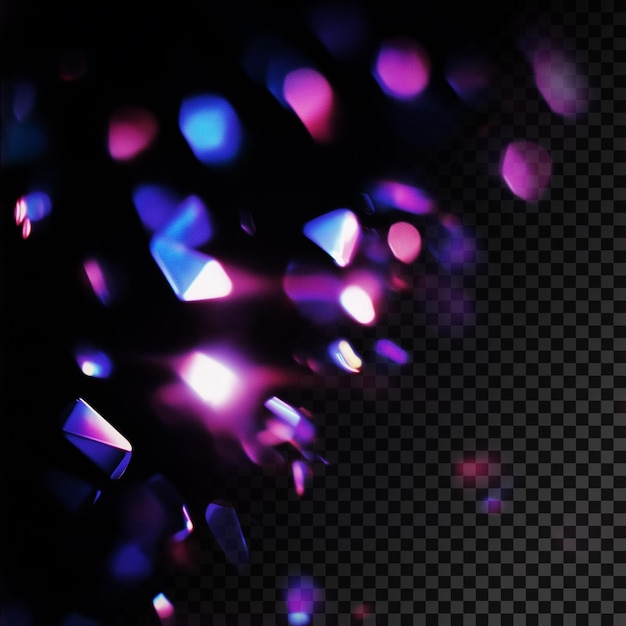 Flare fotorealistico dell'obiettivo con effetto di sovrapposizione trasparente della luce blu