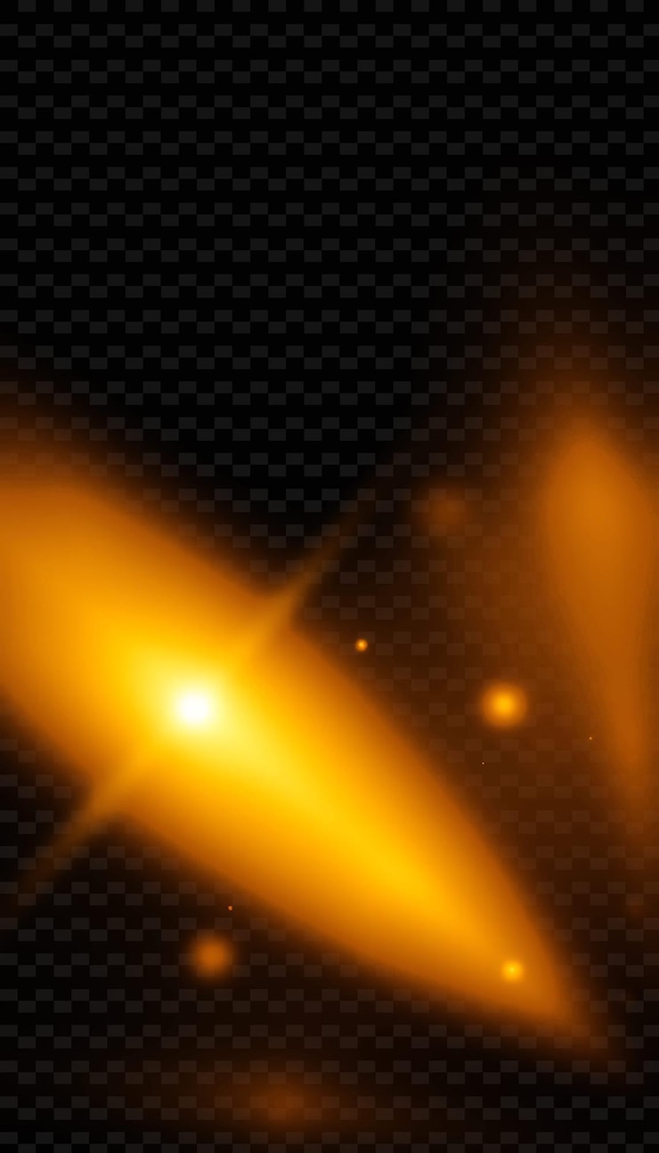 PSD flares di lumen scoppie radianti di luce giallo dorato e ambra flare y2k neon inspired light texture