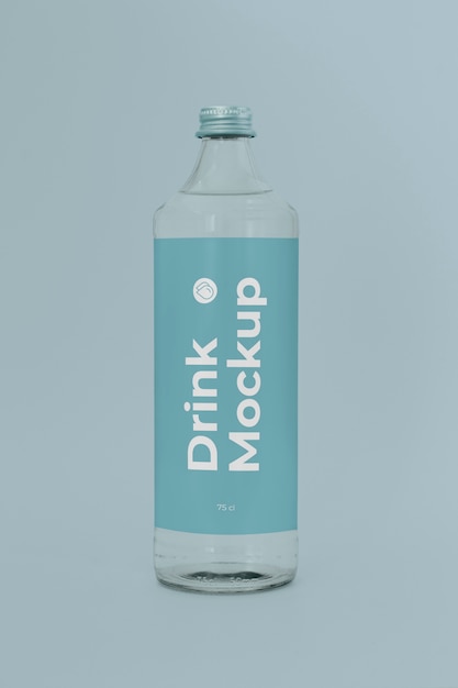 PSD flasche mit etikettenmodell