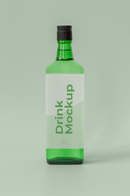 PSD flasche mit etikettenmodell