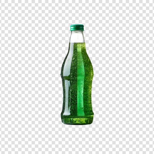 PSD flasche mit kalten getränken auf durchsichtigem hintergrund