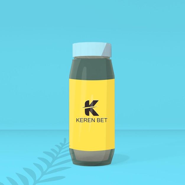 Flasche mockup-design