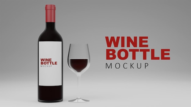 Flasche Weinmodell