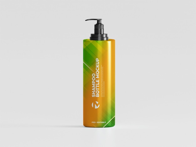 PSD flaschen mit shampoo-modellen