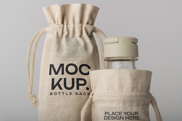 PSD flaschensack-mockup-design