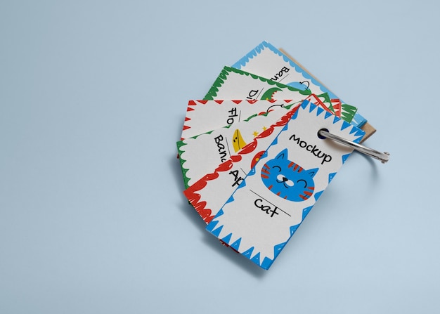 PSD flash-karten-mockup-design