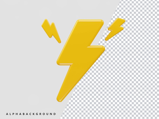 Flash realistisches 3D-Symbol