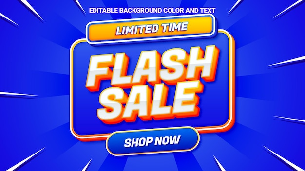 Flash sale banner vorlage promotion