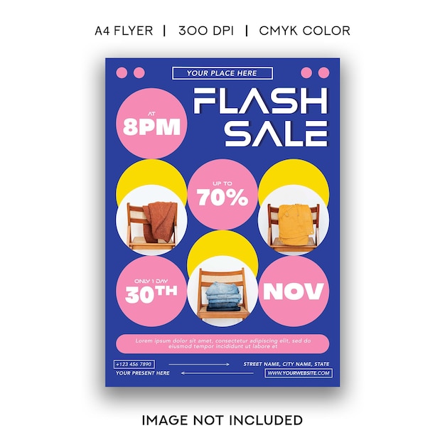 PSD flash-sale-flyer