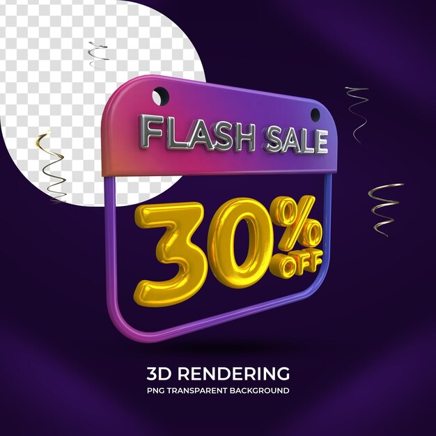 Flash-Verkauf 30 Prozent Rabatt auf 3D-Rendering isolierter transparenter Hintergrund