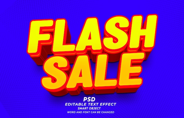 Flash-Verkauf PSD 3D bearbeitbare Texteffekte