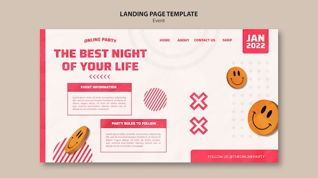 PSD flat design 2d e 3d mashup landing page design