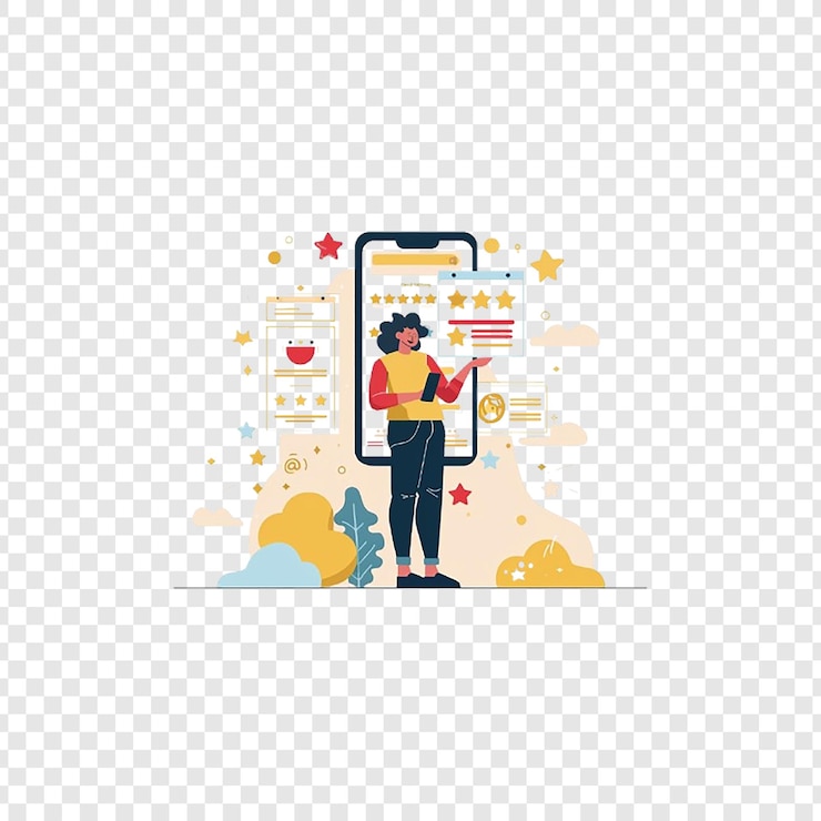 PSD flat illustration isolated omn transparent background