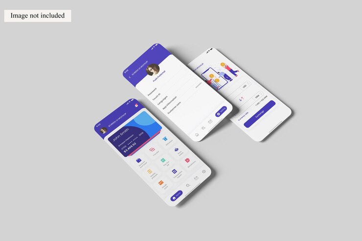 PSD flat ui mobile app mockup para mostrar su diseño a los clientes