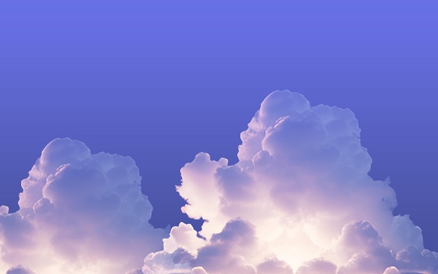 Flauschige, transparente Wolke