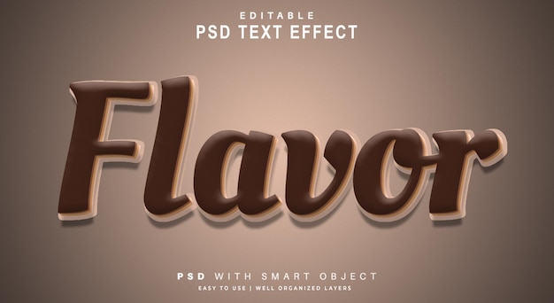 Flavour-Text-Effekt. bearbeitbares Text-Smart-Objekt