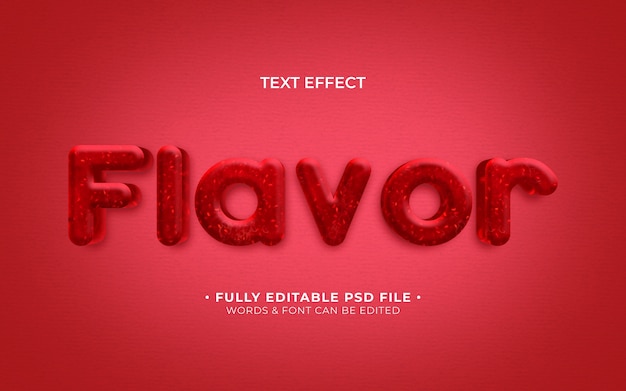 PSD flavour-texteffekt