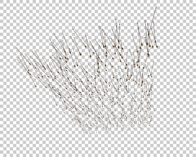 La flecha aislada en el fondo de la ilustración de renderización 3D