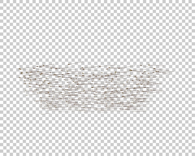 La flecha aislada en el fondo de la ilustración de renderización 3D