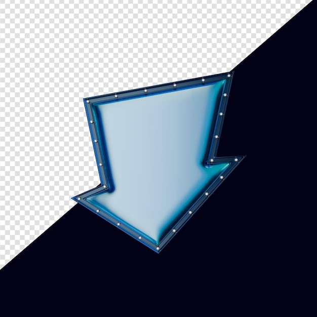 una flecha azul que señala a la izquierda y la palabra flecha a la derecha