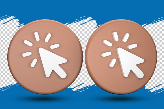flecha del cursor, haga clic en el icono de línea realista 3d