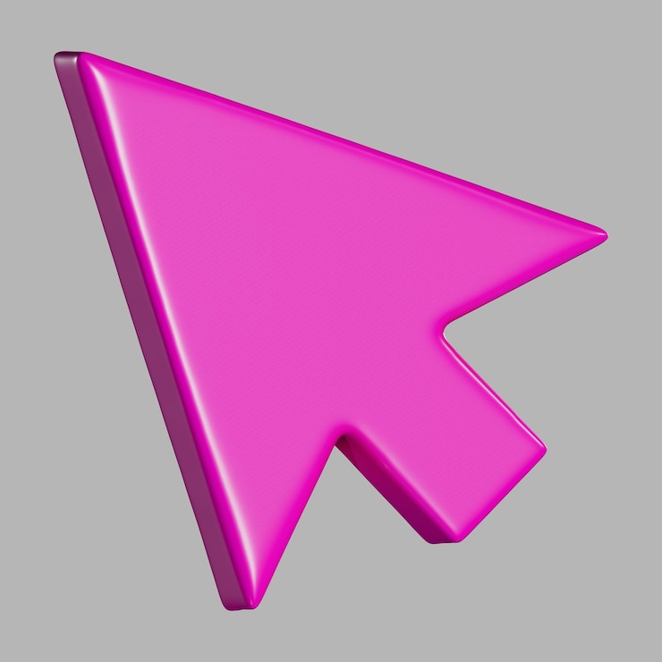 PSD flecha do rato do cursor 3d