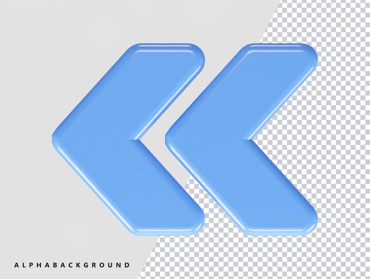 PSD flecha icono 3d renderizado vector ilustración elemento transparente