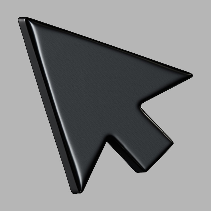 PSD flecha del ratón del cursor 3d