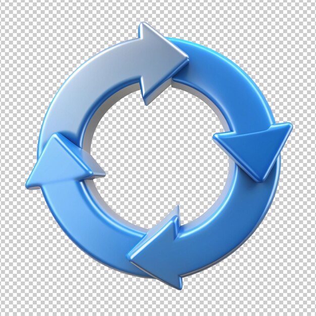flechas circulares icono de actualización rotación flechas icono en fondo transparente