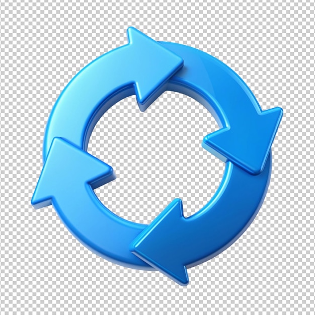 flechas circulares icono de actualización rotación flechas icono en fondo transparente